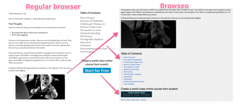 browseos content results