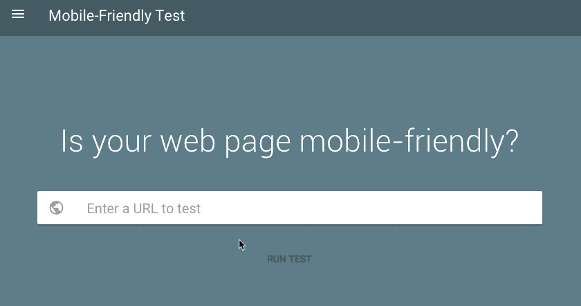 google mobile-friendly test